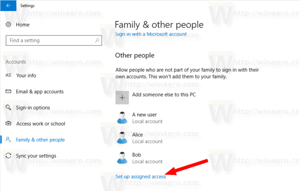 Configurați accesul atribuit în Windows 10 (modul Kiosk)