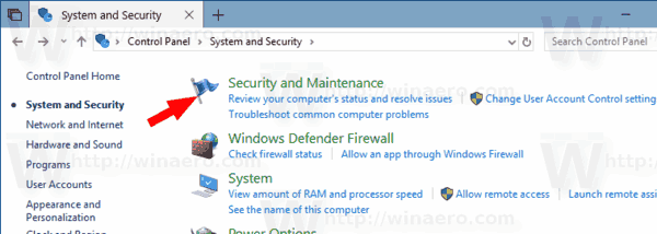 השבת התראות אבטחה ותחזוקה ב- Windows 10