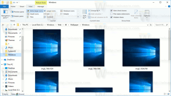 Windows 10에서 축소판 미리보기 테두리 그림자 비활성화