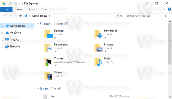 Imposta nel riquadro di spostamento Mostra tutte le cartelle in Windows 10