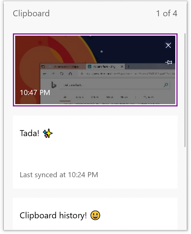 Windows 10에서 클립 보드 기록 활성화 또는 비활성화