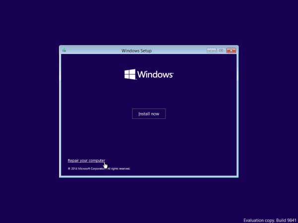Automaattisen korjaussilmukan pysäyttäminen Windows 10: ssä ja Windows 8: ssa