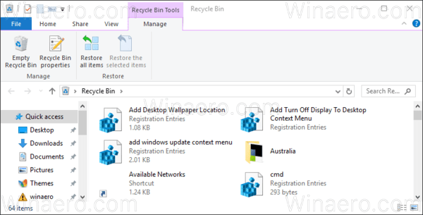 Trvalé odstránenie súborov v systéme Windows 10 (obísť kôš)