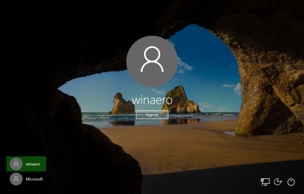 Windows10のサインイン画面からユーザーアカウントの画像を削除する