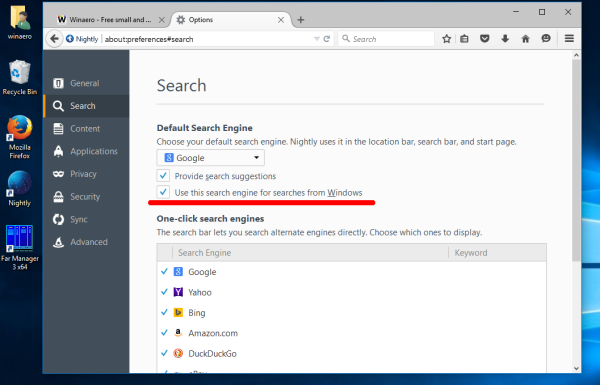 Tetapkan Google sebagai pencarian default di taskbar Windows 10