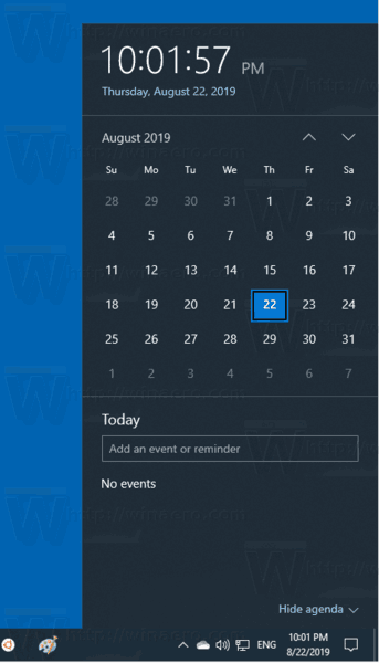 Créer un nouvel événement dans le calendrier sous Windows 10