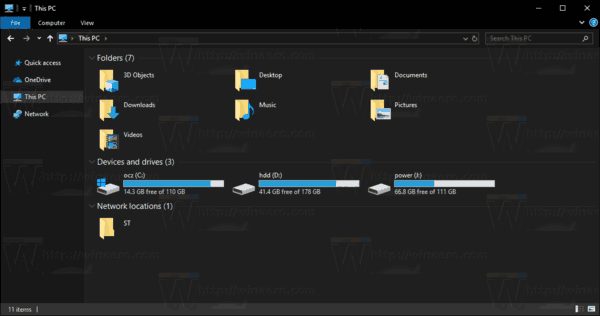 Włącz ciemny motyw w Eksploratorze plików w systemie Windows 10