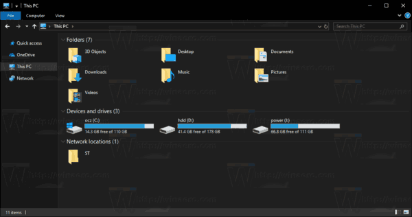 אפשר נושא כהה בסייר הקבצים ב- Windows 10