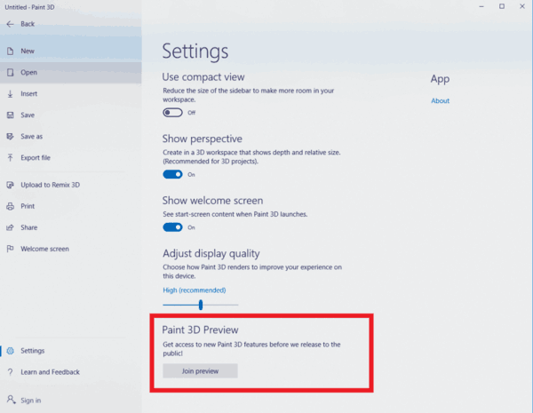 Kuidas liituda Windowsi rakenduse eelvaate programmiga