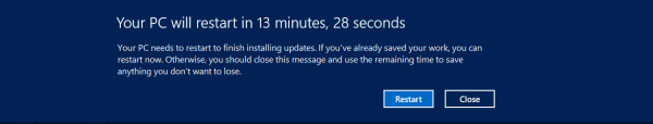 更新プログラムのインストールのためにWindows10が自動的に再起動しないようにする方法