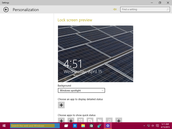 Last ned Windows 10 Lockscreen-bilder