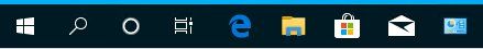 Skjul Cortana-knappen fra oppgavelinjen i Windows 10