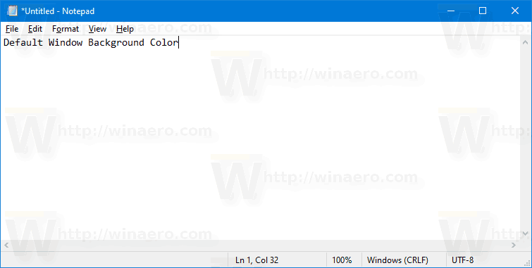 Tukar Warna Latar Belakang Tetingkap di Windows 10