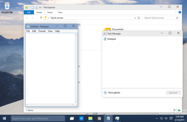Windows 10의 Alt + Tab 대화 상자에서 앱 닫기