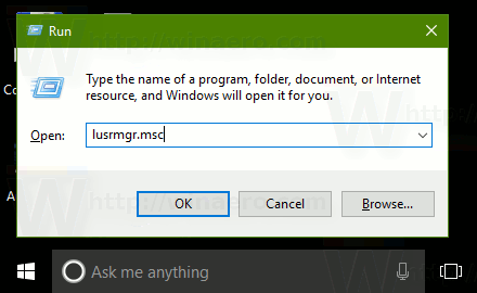 Lisää tai poista käyttäjä ryhmästä Windows 10: ssä
