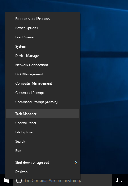 Omarranger eller Slet Win + X-menukommandoer i Windows 10