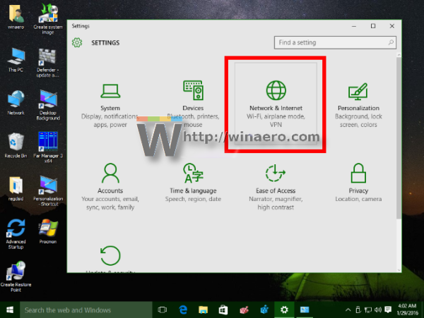 Aktiver tilfeldig MAC-adresse i Windows 10 for Wi-Fi-adapter