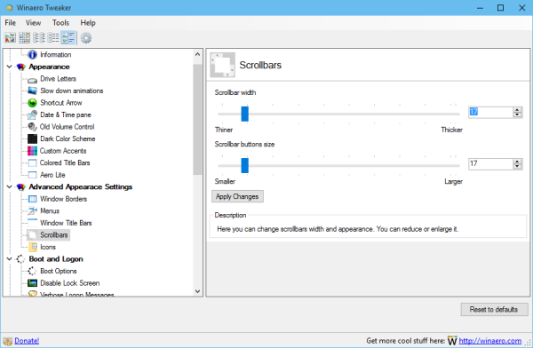 Com es canvia la mida de les barres de desplaçament a Windows 10