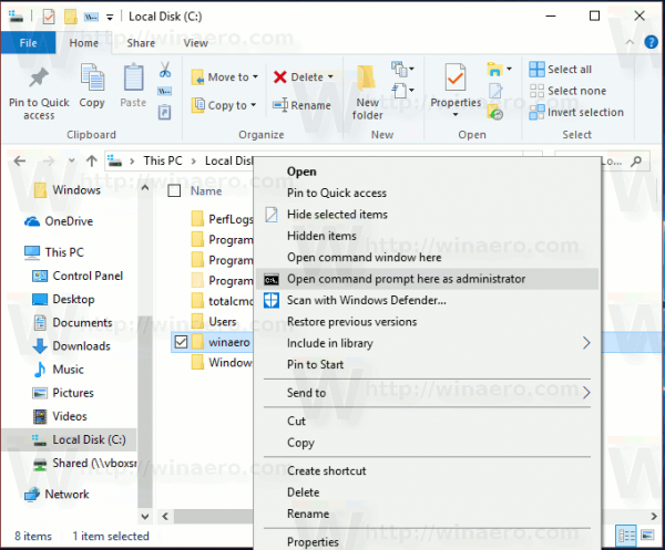 Pridajte do systému Windows 10 príkazový riadok ako kontextovú ponuku správcu