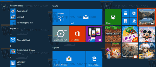 Προσθήκη φακέλων σε φωτογραφίες στα Windows 10