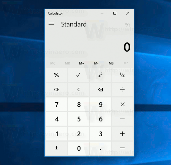 Télécharger la mise à jour de la calculatrice classique pour Windows 10 Creators