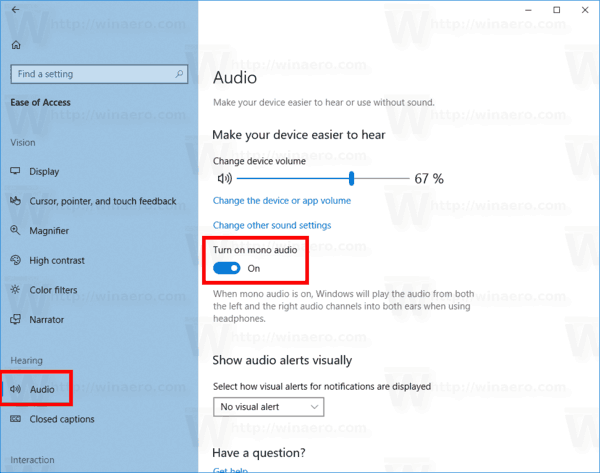 Ako povoliť mono zvuk v systéme Windows 10