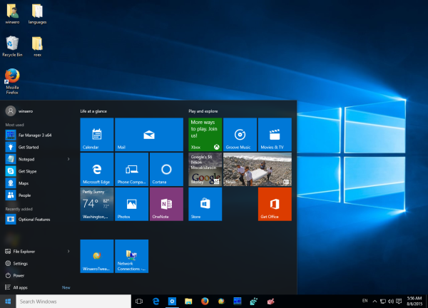 Cara mempercepat menu Start di Windows 10