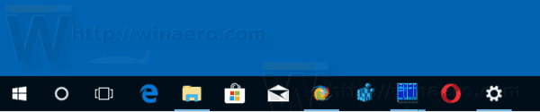 Deaktiver kombinasjon av oppgavelinjeknappen i Windows 10