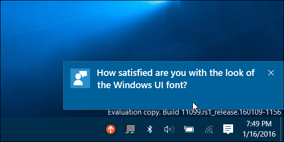 Promijenite učestalost povratnih informacija u sustavu Windows 10