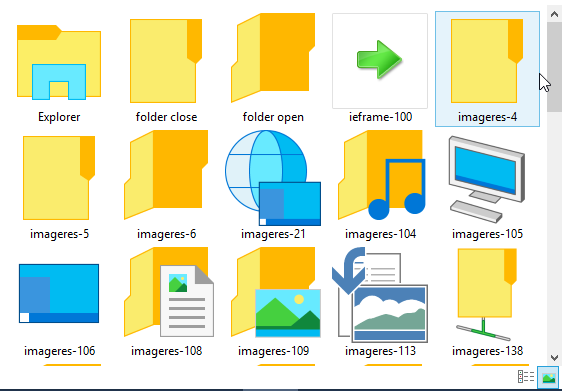 Lejupielādējiet ikonas no Windows 10 build 9926
