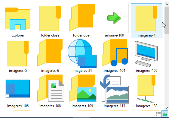 Unduh ikon dari Windows 10 build 9926