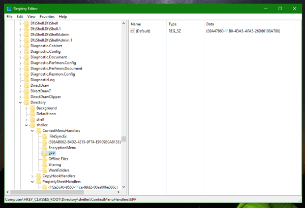 Cómo eliminar Escanear con Windows Defender desde el menú contextual en Windows 10