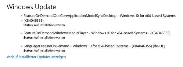 KB4046355 Sletter Windows Media Player i Windows 10 Build 16299