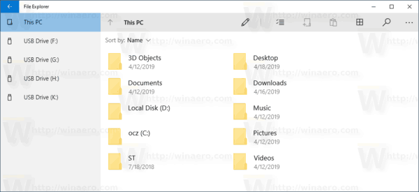 UWP File Explorer لديه شريط عنوان بصمت