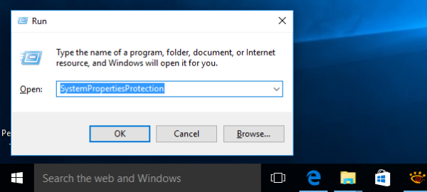 Tukar Saiz Storan Perlindungan Sistem di Windows 10