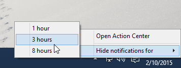 Az értesítések letiltása a Windows 10 rendszerben