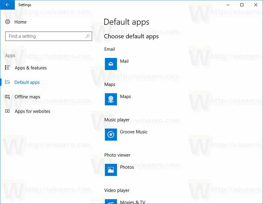 Så här ställer du in standardappsassociationer i Windows 10