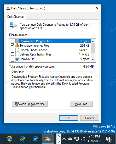 Microsoftはディスククリーンアップから「ダウンロード」を削除します