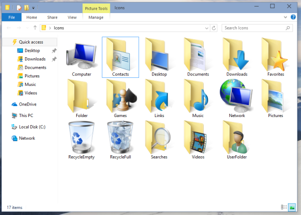 Върнете иконите на Windows 8 обратно в Windows 10