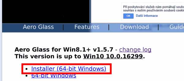 Aero Glass voor Windows 10 Fall Creators-update downloaden