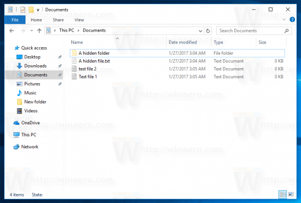 Hvordan vise skjulte filer i Windows 10