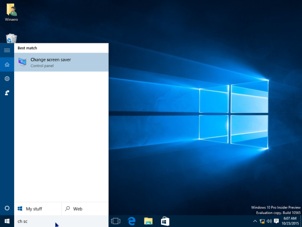 Как получить доступ к параметрам экранной заставки в Windows 10