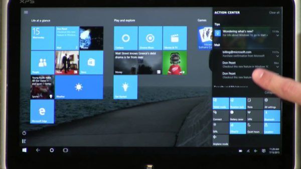 Como desativar o deslizamento de borda da tela sensível ao toque no Windows 10