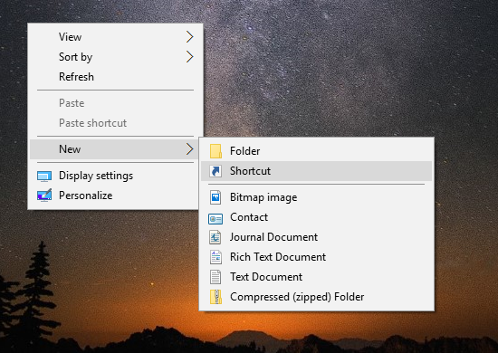 Crie um atalho para o Windows Defender Quick Scan no Windows 10