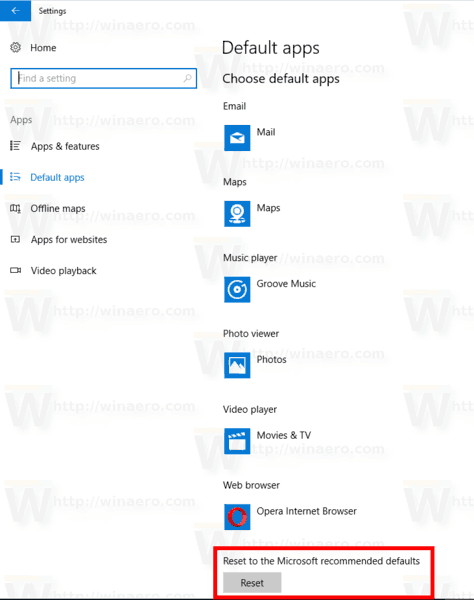 Zurücksetzen von Dateizuordnungen in Windows 10
