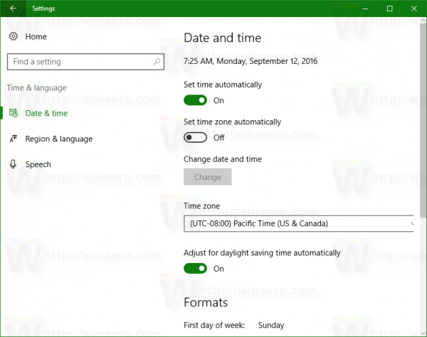 Configurer les options d'heure Internet (NTP) dans Windows 10