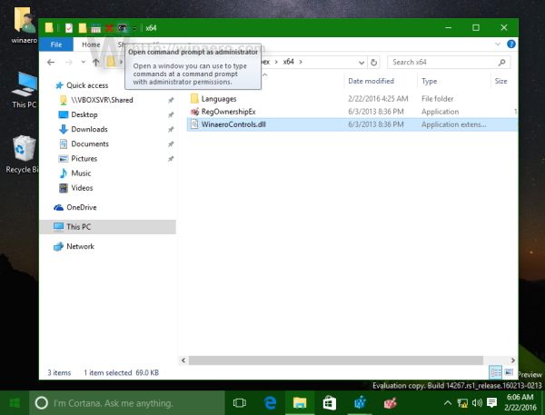 Reset de werkbalk Snelle toegang in Windows 10 Verkenner