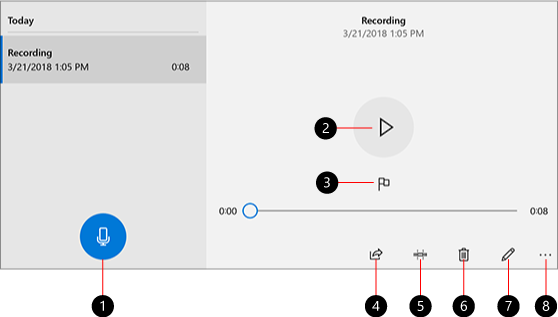 Sneltoetsen voor spraakrecorder in Windows 10