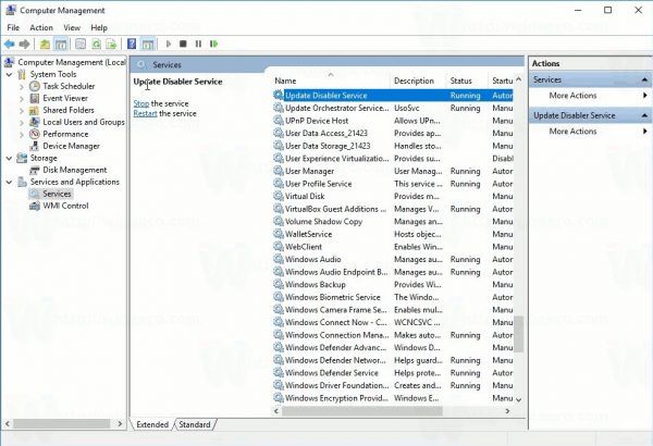 Windows 10 Update Disabler - desativa as atualizações do Windows 10 de forma confiável