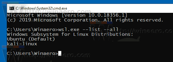 Linux 용 Windows 하위 시스템 (WSL) 4.19.1282는 Windows 업데이트를 통해 제공됩니다.